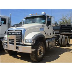 2017 MACK GU713 CAB & CHASSIS, VIN/SN:1M2AX07CXHM061419 - T/A, 455 HP MACK MP8 ENGINE, ALLSON 4500 R