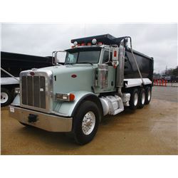 2008 PETERBILT 367 DUMP, VIN/SN:1NPTL4TX78N763838 - TRI-AXLE, ISX CUMMINS DIESEL ENGINE, EATON AUTO