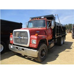 1994 FORD L9000 DUMP, VIN/SN:1FDYU90T9RVA33399 - T/A, CAT DIESEL ENGINE, 8LL TRANS, 38K REARS, 14,60