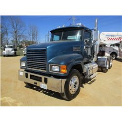 2009 MACK CHU613 TRUCK TRACTOR, VIN/SN:1M1AN07Y39N004268 - T/A, 445 MACK MP8 ENGINE, 10 SPEED TRANS,