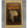 1919 Al Furstnow Saddlery Catalog, 2 Al Furstnow saddle bag tags  & King's Saddlery Catalog
