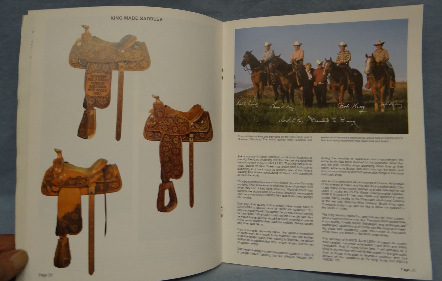1919 Al Furstnow Saddlery Catalog, 2 Al Furstnow saddle bag tags & King