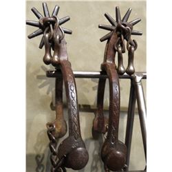 Buermann youth iron spurs, jingle bobs and chains