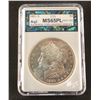 Image 1 : 1881 S Morgan dollar, MS 65 PL, NCGS