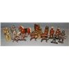 Metal cowboy and indian toys, 12 pcs