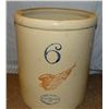 Image 1 : RW 6 gal crock, 6" wing, chip on base