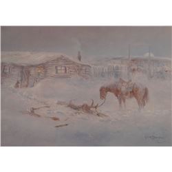 Standing, Wm. Signed and number print, 917/1000, framed