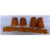 Image 1 : Child's bronc belt and 2 pair cuffs, 26" belt