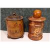 Image 1 : 2 vintage humidors, 8" h each