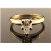 Ladies' diamond ring, pear cut, .80 ct, 14 kt yellow gold, size 8 1/4