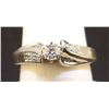 Ladies' diamond ring, round brilliant, .33 tcw, 14 kt white gold
