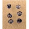 6 Yogo Sapphires, .51 ct tw/2.5 mm each