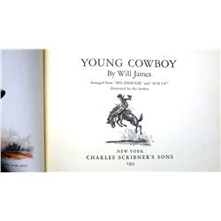 James, Will, Young Cowboy, 1st, 1935, Scribner's A, near fine, no dj