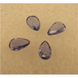 4 Yogo Sapphires, .68 ct tw/4.5 x 3.2 mm each