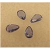 Image 1 : 4 Yogo Sapphires, .68 ct tw/4.5 x 3.2 mm each