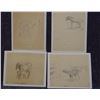 Image 1 : James, Will, 4 drawings, all unsigned, assorted sizes