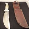 Image 1 : Ruana 6" skinner knife with original sheathand w/Hear The Hammer, book by Rudy Ruana, signed by his