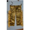 Shotgun chaps, pockets, fringed, unmarked