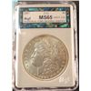 1887 P Morgan dollar, MS 65, NCGS