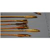Image 2 : Plains Indian bow & arrows, vintage, 6 feathered arrows with trade steel points, sinew bow string