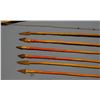 Image 3 : Plains Indian bow & arrows, vintage, 6 feathered arrows with trade steel points, sinew bow string