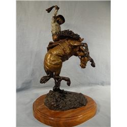 Contway, Jay,  bronze, Wyoming Centennial 1990, 15”x 9”, artist proof