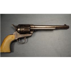 Colt SAA revolver, 1st Gen., 7 1/2" bbl, .44-40 cal., original ivory grips, s#57517, owner engraving