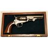 Image 2 : Colt 1849 Pocket Pistol, .31 cal, cased, powder flask, bullet mold, engraved stagecoach scene on cyl