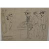 Image 1 : James, Will, 2 original pen & ink drawings, unsigned, 9" x 6" and 8" x 10"