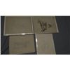 James, Will, 4 drawings, all unsigned, assorted sizes
