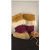 Image 1 : Beaded child's leggings w/rabbit fur trim, newer