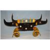 Buffalo/Rambouillet ram's horn hat rack