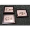 3 Sterling silver ranger buckle sets