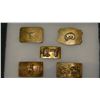5 brass belt buckles