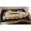 Image 2 : 2 hunting knives and hide scrapper w/bone handle; Hunting knife w/newer beaded sheath