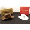 2 Miniature Stetson hats, w/ orig. boxes, Stetson match book