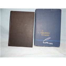Huntington, Bill, Good Men & Salty Cusses, 1st, 1952, signed, good; and Hemingway, Earnest, A Farewe