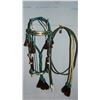 Prison-Made Hitched Horsehair Bridle, 8' reins, rhinestone buckle set, fully adjustable, very nice!