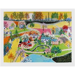 Kay Ameche, Walden Pond in Spring, Serigraph