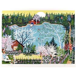 Kay Ameche, Spring in Gettysburg, Serigraph