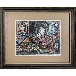 Irving Amen, Dreams of the Young, Woodcut
