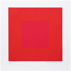 Richard Anuszkiewicz, Summer Suite (Red with Gold IV), Intaglio Etching and Aquatint on Somerset