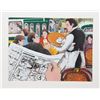 Image 1 : David Azuz, Cafe Scene I, Lithograph