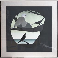Will Barnet, Circe (Black), Color Lithograph