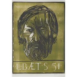 Leonard Baskin, L Baets 51, Woodcut