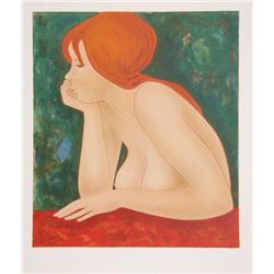 Alain Bonnefoit, Red Head, Lithograph