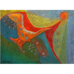 Miriam Bromberg, Bird and Sunshine, Oil on Canvas