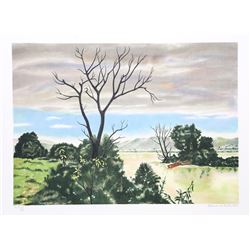 Clarence Holbrook Carter, Early Spring Landscape, Lithograph