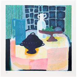 Wendy Chazin, Black Soup Tureen, Lithograph
