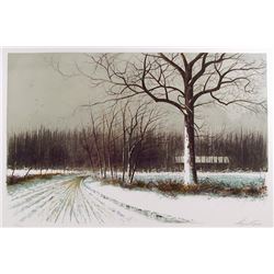 Wayne Cooper, Spring Road, Lithograph